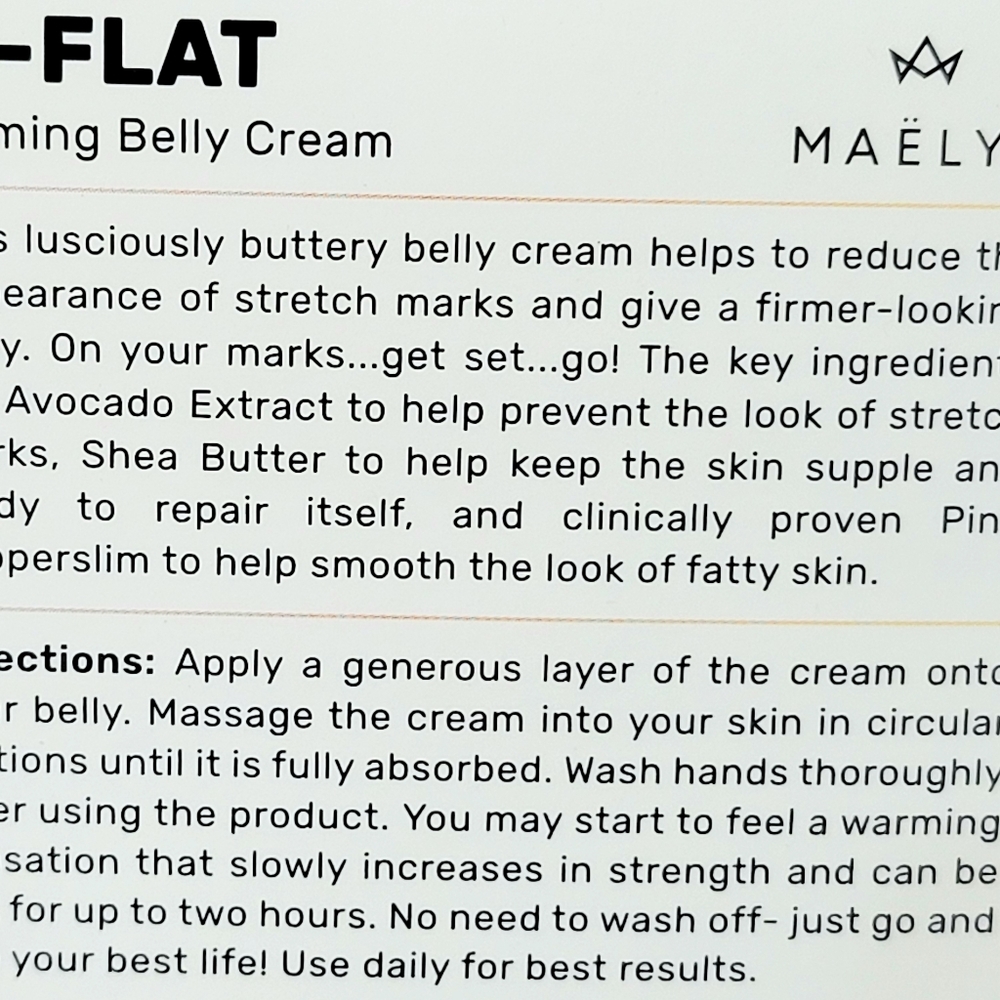 Maelys B-Flat Firming Belly Cream - Picture 3 of 3
